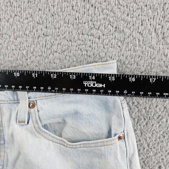 Levis Jeans Women 29x30 Blue 501 Skinny Premium High Rise Bleach Dyed Button Fly - Picture 9 of 16